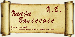 Nadja Bašičević vizit kartica